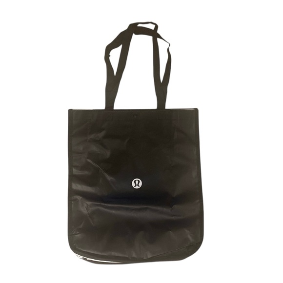 Lululemon Black & White Tote 17”H x 14”W x 6.5”D - Picture 2 of 4